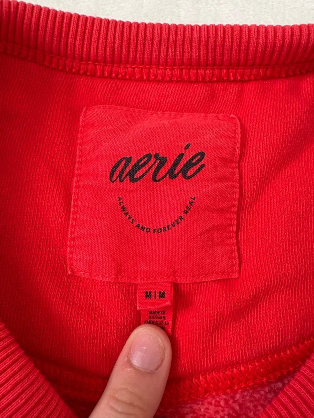 Aerie Red Crewneck - Picture 2 of 2